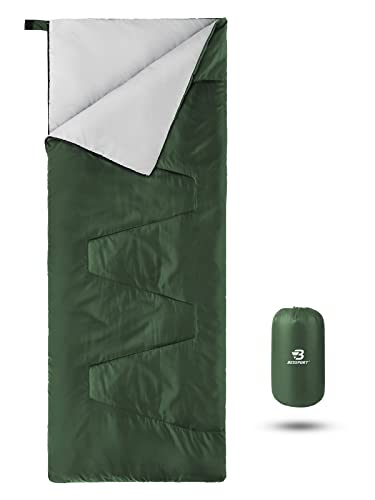 Bessport Ultraleicht(900g) Schlafsack kleines packmaß sommerschlafsack für Camping Festival Outdoor und Indoor nutzbar (Grün) von Bessport