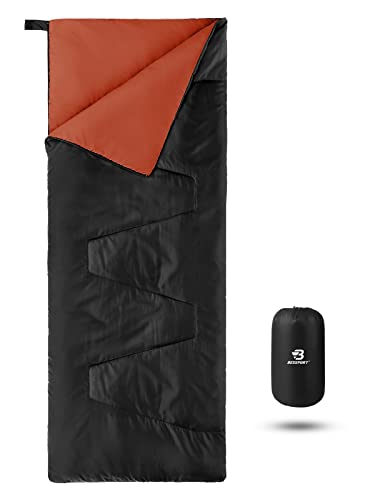 Bessport Ultraleicht(900g) Schlafsack kleines packmaß sommerschlafsack für Camping Festival Outdoor und Indoor nutzbar (Schwarz) von Bessport