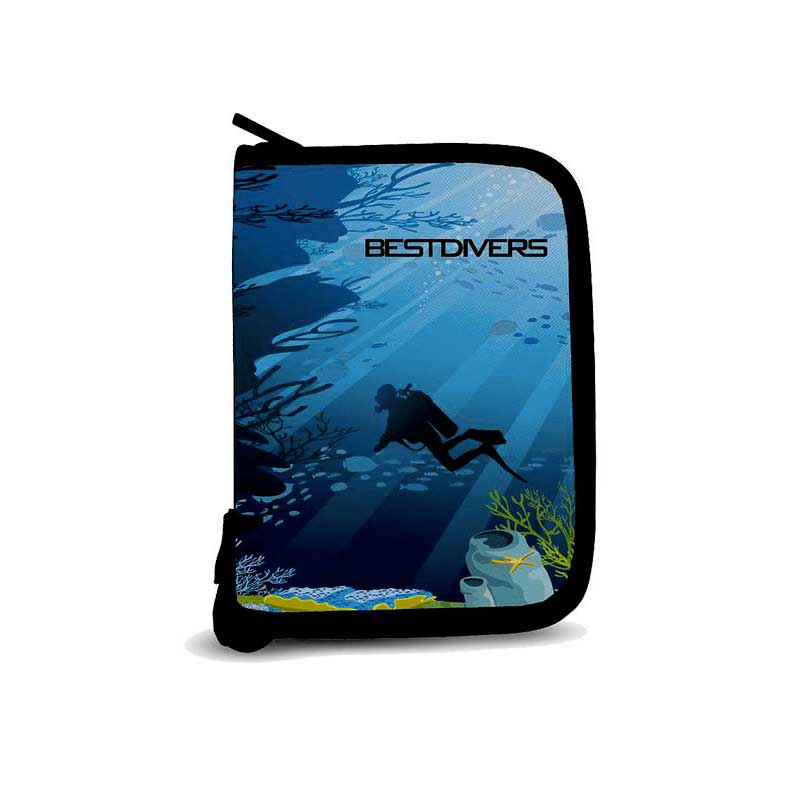 Best Divers Dive Log Art 4 Logbook Cover Blau von Best Divers