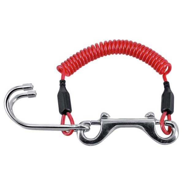 Best Divers Double Reef Hook Extender Rot,Silber von Best Divers