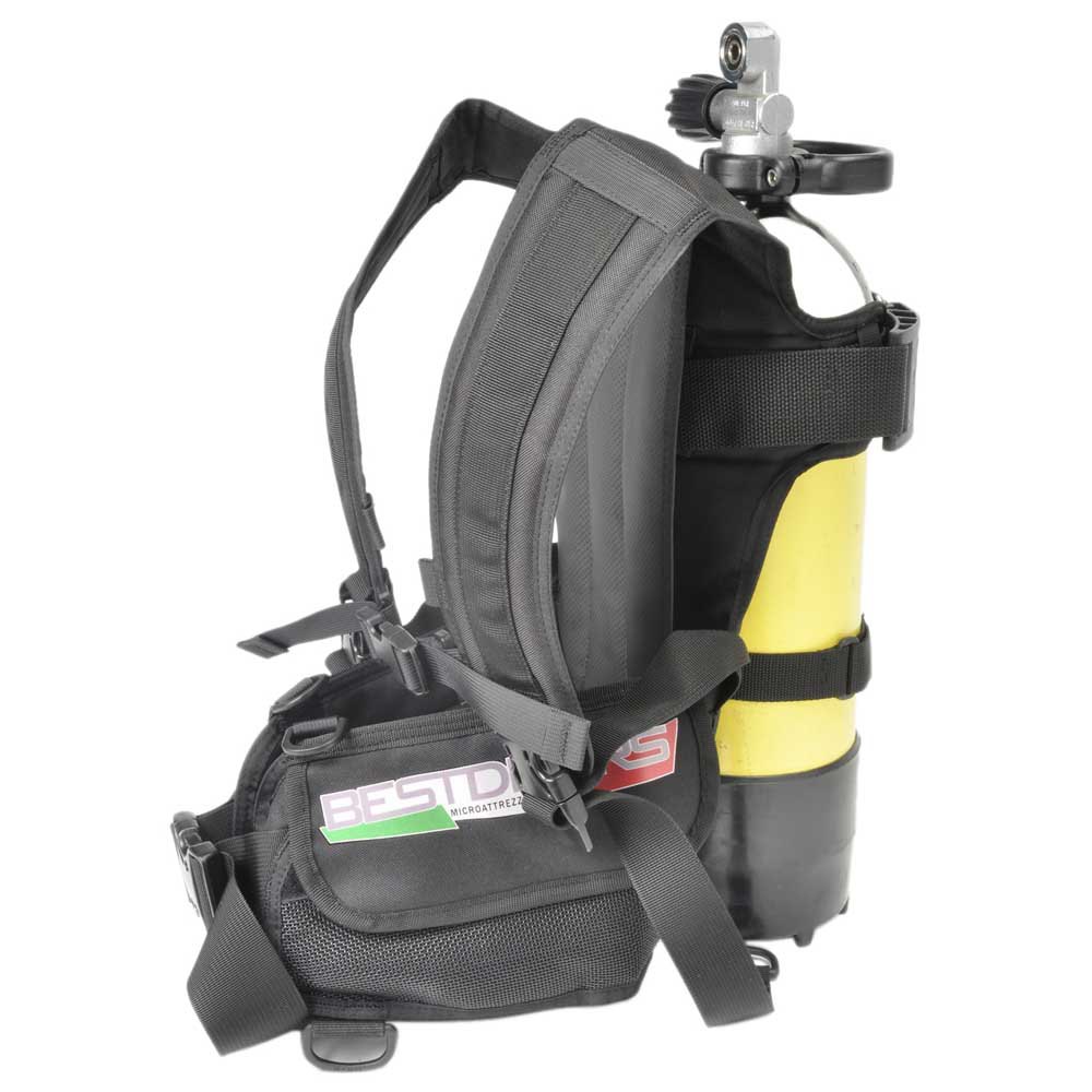 Best Divers Tank Backpack With Pocket Bcd Band Harness Schwarz 15 Liters von Best Divers