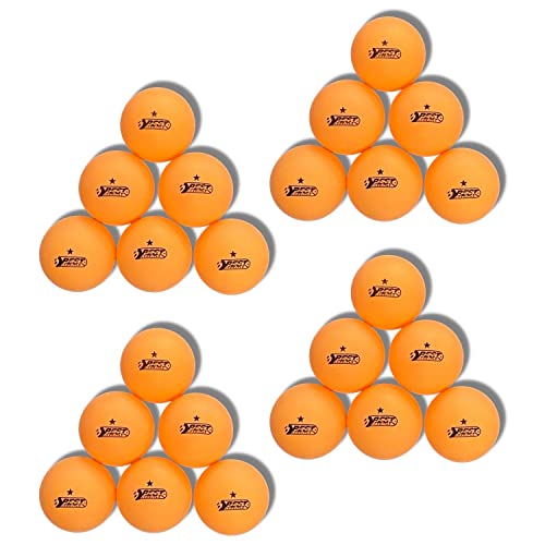 Best Sporting orange Tischtennisbälle 24 Stk I 1 Stern Qualität I Indoor & Outdoor Tischtennis Set I Tischtennis-Bälle in 40mm Durchmesser I Ping Pong Bälle I Tischtennis Zubehör von B Best Sporting
