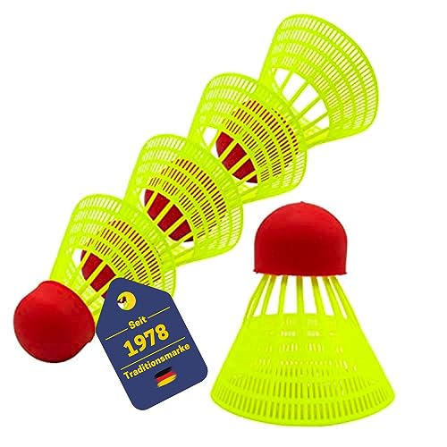 Best Sporting Powerbadmintonbälle Speed Badmintonbälle, gelb, 5 Stück von B Best Sporting