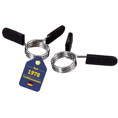 Best Sporting Federklemmen 30mm für Hanteln I 1 Paar Hantelverschlüsse 30mm mit Federklemme I 2 Federspanner I Federverschluss I Hantelklemmen I Sicherungen und Verschlüsse für dein Krafttraining (1 Paar) von B Best Sporting