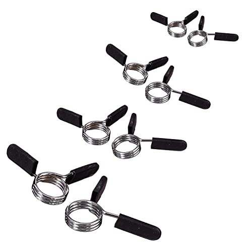 Best Sporting Federklemmen 30mm für Hanteln I 1 Paar Hantelverschlüsse 30mm mit Federklemme I 2 Federspanner I Federverschluss I Hantelklemmen I Sicherungen für Dein Krafttraining (4 Paar) von B Best Sporting