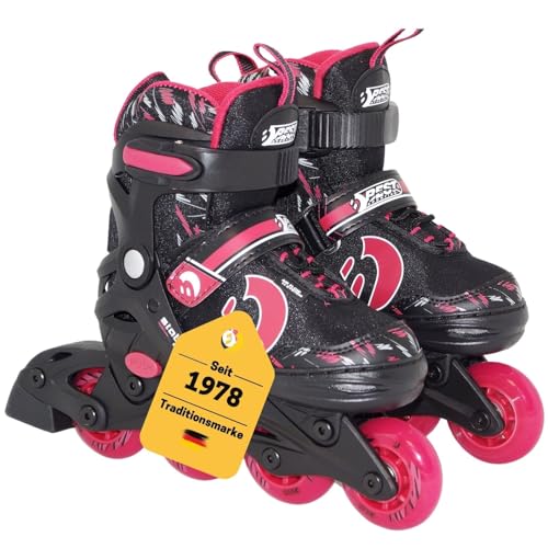 Best Sporting Inline Skates Kinder I Rollschuhe größenverstellbar 34-37 I robuste Inliner für Jugendliche mit Bremse I violett - schwarz I Rollerskates Schuhe Kinder I Inliner mit 4 Rollen von B Best Sporting