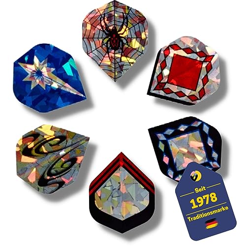 Best Sporting Dart Flights 6 x 3er Set I 18 PVC-Leitwerke für Standard-Dartpfeile I langlebige Darts-Flights aus Kunststoff I Dart-Flight für Soft-Dart & Steel-Dart Pfeile I Dart-Zubehör von B Best Sporting