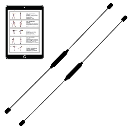 Best Sporting Schwingstab Fitness in 3 Farben I Swingstick für Ganzkörpertraining I Gymnastikstab mit Anleitung für 16 Übungen I Fitnessgeräte für zuhause I Elastic Fitness Bar von B Best Sporting