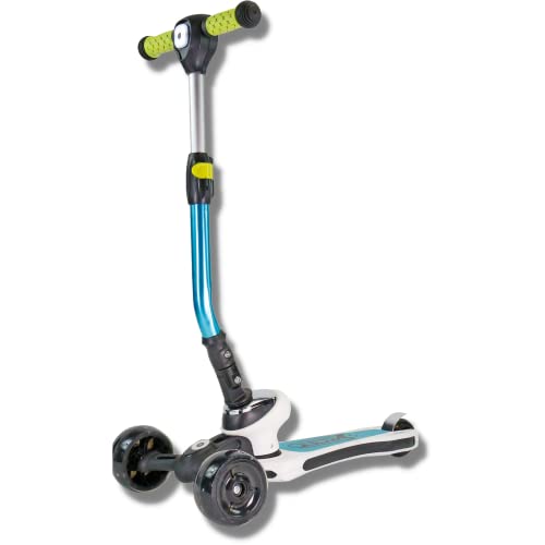 Best Sporting Scooter Kinder ab 3 Jahre I DREI-Rad-Scooter mit LED-Lichtern I blau - weiß I Tri Scooter aus Aluminium I Tretroller I robuster Kinderroller I Roller Kind von B Best Sporting