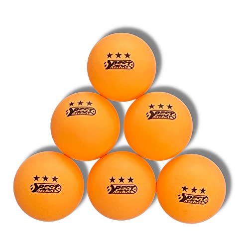 Best Sporting orange Tischtennisbälle 6 Stk I 3 Stern Qualität I Indoor & Outdoor Tischtennis Set I Tischtennis-Bälle in 40mm Durchmesser I Ping Pong Bälle I Tischtennis Zubehör von B Best Sporting