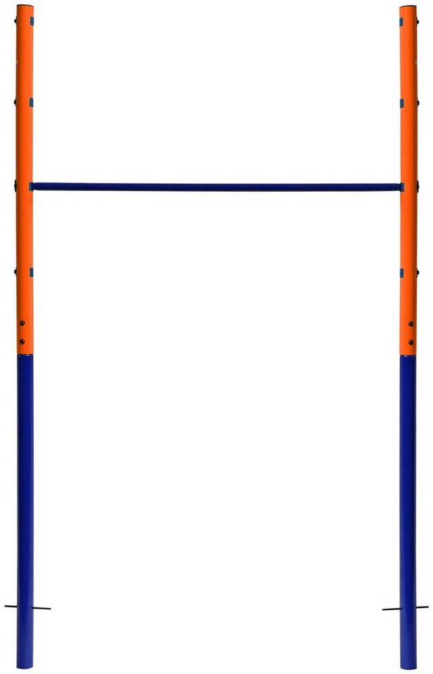 Best Sporting Turnreck 61392 Laura Spielplatz, blau/orange/blau, 3 verstellbare Höhen ca. 97-123-150 cm von Best Sporting