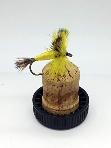 WULFF Trockenfliegen für Fliegenfischen, Gelb, 8 Stück in Packgrößen 6–12 Stück von BestCity Tackle