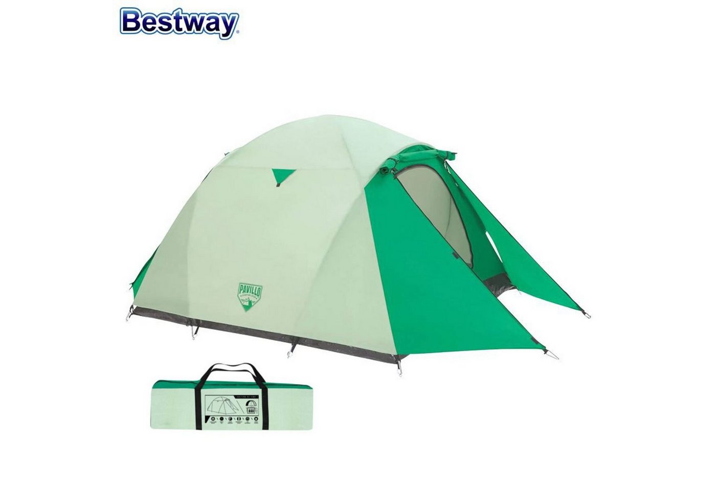 Bestway Kuppelzelt Bestway Campingzelt Cultiva X3 Igluzelt Kuppelzelt Outdoor Trekking 3 von Bestway