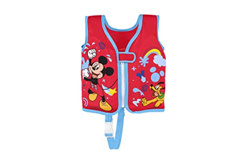 Bestway Swim Safe ABC Disney Junior Schwimmweste mit Textilbezug Stufe B Mickey & Friends, 1-3 Jahre von Bestway