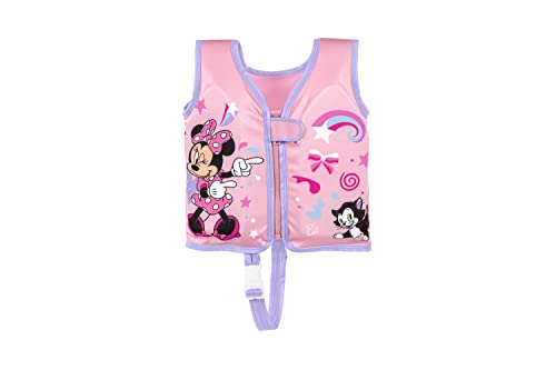 Bestway Swim Safe ABC Disney Junior Schwimmweste mit Textilbezug Stufe B Minnie Mouse, 1-3 Jahre von Bestway