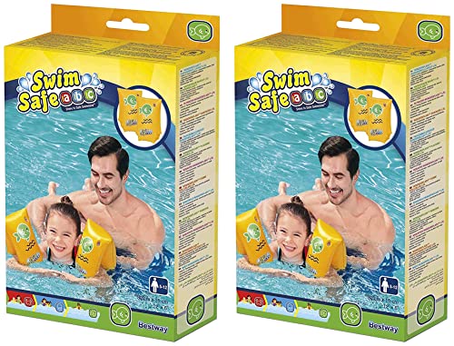 Bestway Swim Safe ABC Schwimmflügel Stufe C WonderSplash, 5-12 Jahre (Orange 2 Stück) von Bestway
