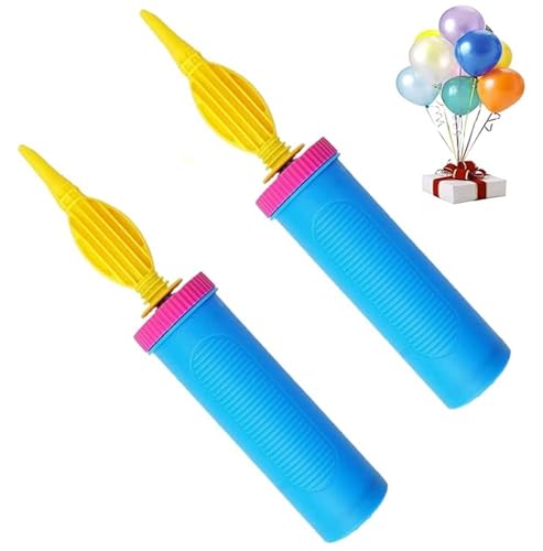Packung mit 2 Luftballonpumpe, Ballonpumpe Hand, manueller Ballon-Inflator, Luftpumpe für Ballons. Bidirektionaler Ballonaufblaser für die Dekoration von Hochzeiten und Geburtstagsfeiern. von Betfran