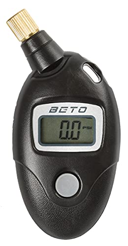 BETO Luftdruckprüfer, Air Pressure Monitor, Reifendruckprüfer, robust, für Fahrrad, für Auto, für Motorrad, 160psi, 11bar, inkl. Batterie von Beto