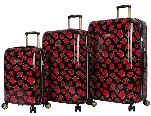Betsey Johnson , Unisex, Erwachsene (nur Gepäck) Koffer Rot Covered Roses Einheitsgröße von Betsey Johnson