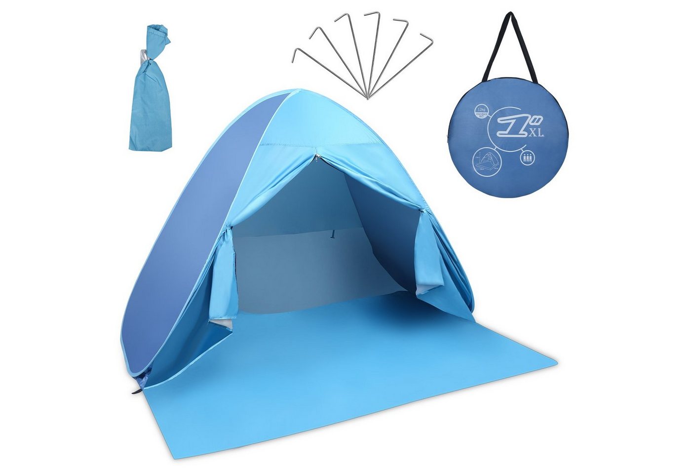 Bettizia Strandmuschel Strandmuschel Tent UV 50+ Strandzelt faltbar Strand Campingzelt von Bettizia