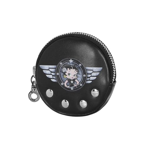 Betty Boop Motor Love-Cookie Portemonnaie, Schwarz, 8,7 x 8,7 cm von Betty Boop