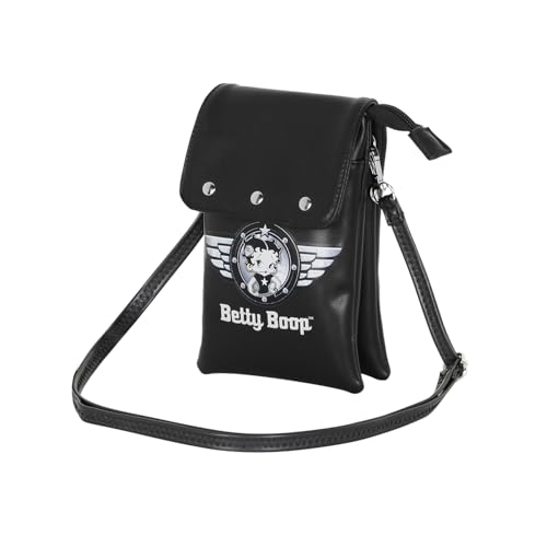 Betty Boop Motor Love-Handytasche, Schwarz, 12 x 20 cm von Betty Boop