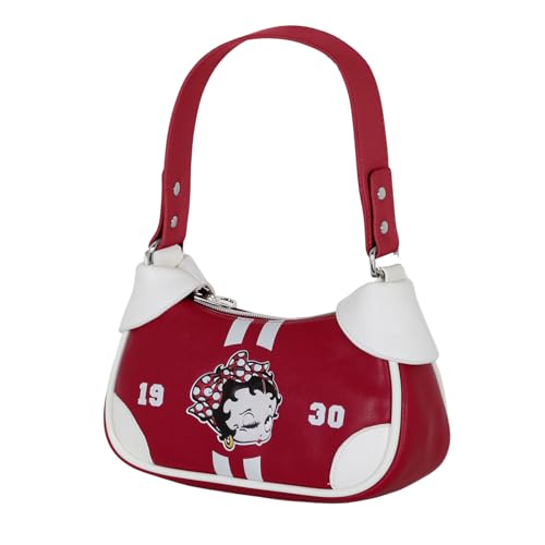 Betty Boop Varsity-Fancy Casual Tasche, Weinrote, 21,5 x 14,5 cm von Betty Boop