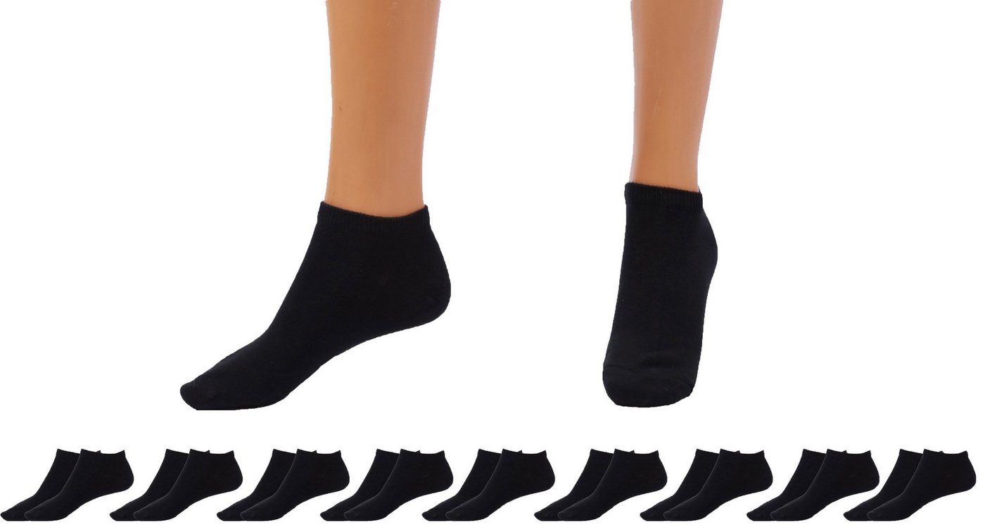 Betz Sneakersocken Betz Sneaker Socken mit Komfortbund ohne drückende Naht Classic (Set, 10-Paar, 10 Paar) Farbe schwarz, Größe 35-38 von Betz
