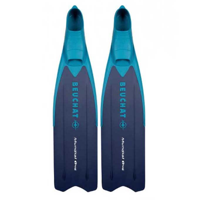 Beuchat Mundial One Spearfishing Fins Blau EU 39-40 von Beuchat