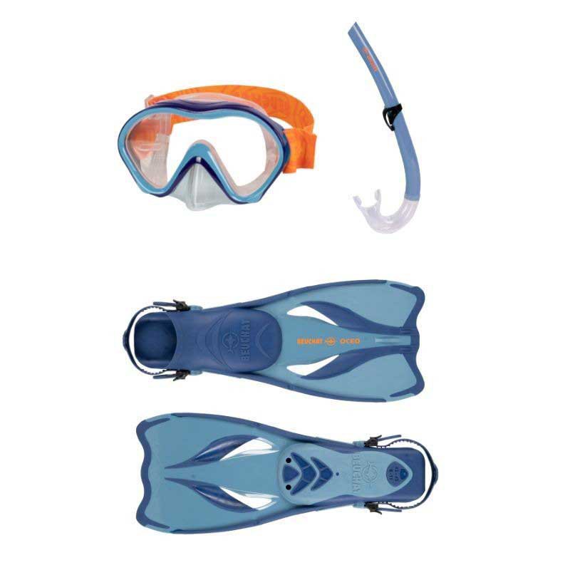 Beuchat Oceo Pmt Snorkeling Set Blau EU 32-37 von Beuchat