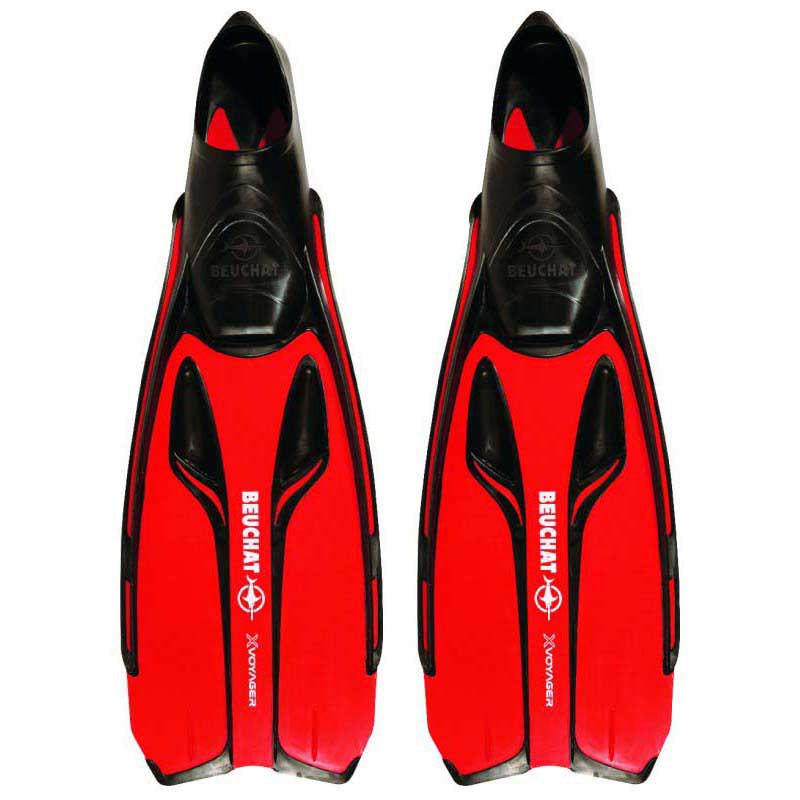 Beuchat X-voyager Snorkeling Fins Rot,Schwarz EU 44-45 von Beuchat