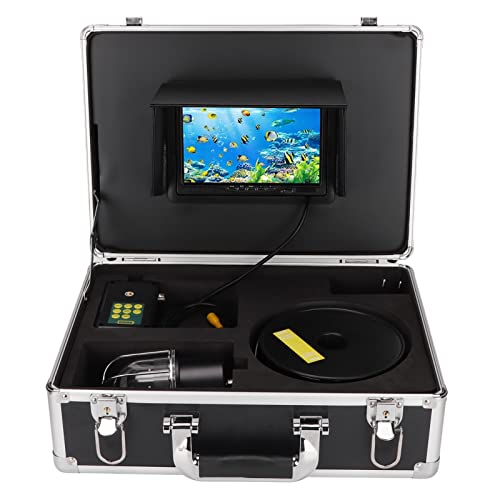 Bewinner 7 Zoll LCD Fischfinder, 1080P IP68, Wasserdicht, um 360° Drehbare Unterwasser Video Angelkamera, Meer/Fluss/Eisangelkamera mit 30 M Korrosionsschutzkabel für EIS, Meer, von Bewinner