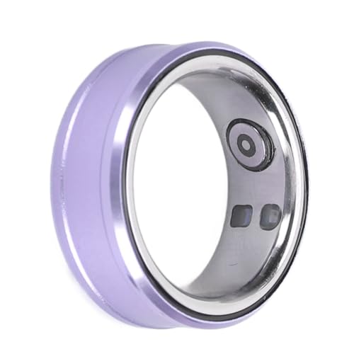 Bewinner Smart Ring Health Tracker, Bluetooth 5.1 Schlafkörpertemperaturüberwachung Schrittzähler Smart Health Ring, IP68 Smart Ring mit NFC, Video-Scrolling, Buchseitenumblättern (Purple) von Bewinner