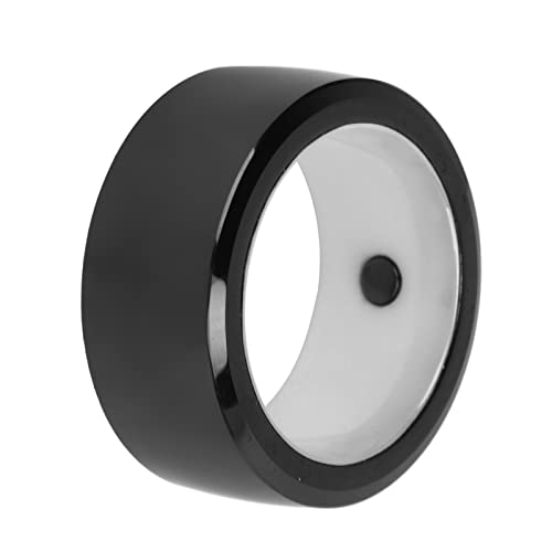 Bewinner Wasserdichter Keramik-NFC-Ring, Tragbarer Smart-Ring mit Rundum-Sensing-Technologie, Universeller NFC-Ring mit Sensorunterstützung, Simulation von ID-IC-Smartcards, Stilvoller (L) von Bewinner