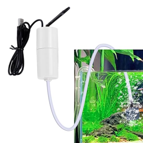 -Aquarium-Luftpumpe,USB-Lade- -Sauerstoffpumpe für Aquarien - Sauerstoffversorgung für die Fischzucht für den Fischmarkt, Haushalt, LKW, Fahrzeug, Angeln Bexdug von Bexdug