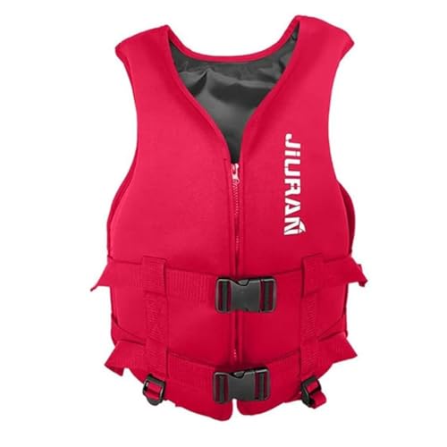 Rettungsweste, Schwimmweste Erwachsene, Life Jacket, Schnorchelweste, Schwimmweste für Erwachsene, Auftriebsweste, für Kajak, Angeln, Surfen, Tauchen, Wassersport, rot,XL von Bezugetop