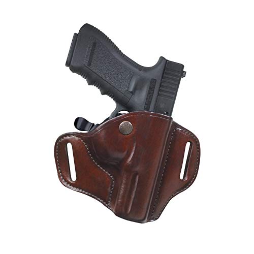 Bianchi 82 Gürtelholster, Leder/braun, Links, Walther P99/P99C/P99Q/PPQ, 50mm Gürtelschlaufe von Bianchi