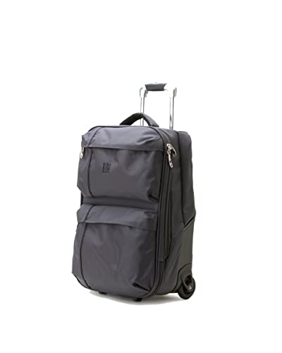 BIBA Reisekoffer mit Rollen Unisex aus Polyester+ABS, Handgepäck Koffer mit Trolley Travel Meri G MG20, Griffwagen, Reißverschluss, Polyester+ABS, Farbe Anthrazit von Biba
