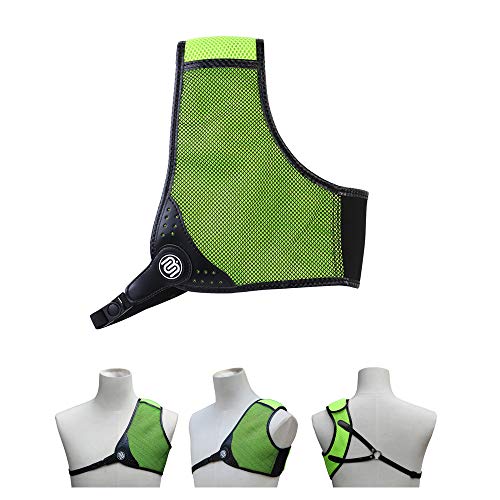 BICASTER Brustschutz für Bogensport RH gepolstert verstellbar (Grün, L) von BICASTER
