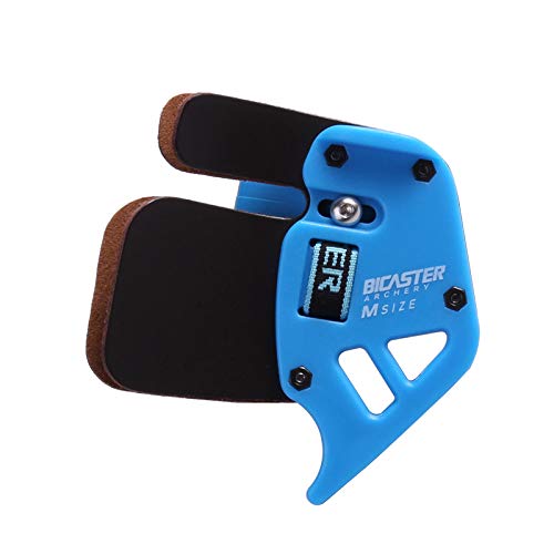 Bicaster Fingerschutz für das Bogenschießen, echtes Leder, Größe XS, Blau von BICASTER