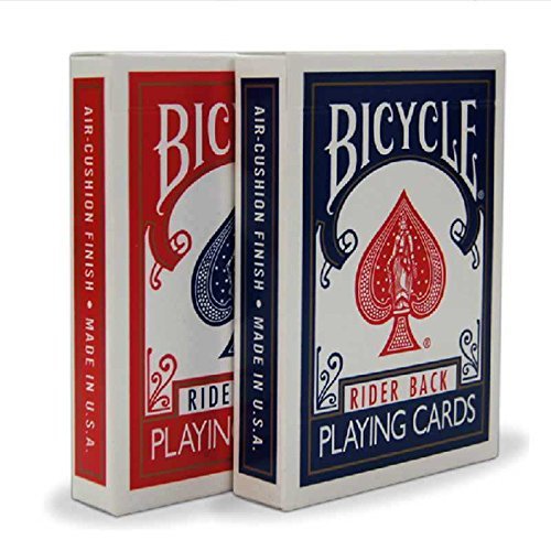2 Decks Bicycle Rider Back 808 Standard Poker Playing Cards Red & Blue by Bicycle von Bicycle