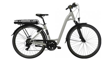 bicyklet louison elektro stadtfahrrad shimano tourney 6s 400 wh 700 mm grau von Bicyklet