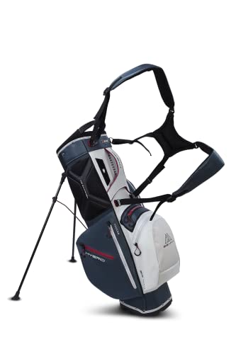 Big Max Dri Lite HYBRID 2 Golf Cartbag & Standbag - Wasserabweisend White Blue Merlot von Big Max