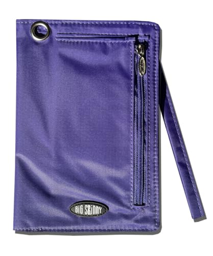 Big Skinny myPhone Damen Plus Size Bi-Fold Slim Wallet für bis zu 20 Karten, Violett von Big Skinny