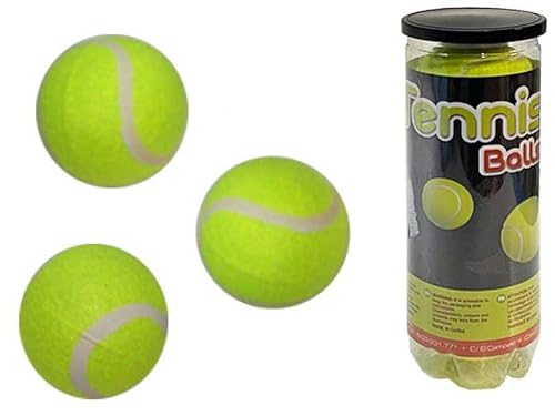 BigBuy Fun Tennisbälle (3 Stück), Erwachsene, Unisex, Mehrfarbig, Einheitsgröße von BigBuy Fun