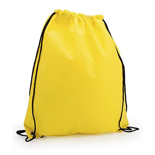BigBuy Outdoor Rucksack mit Kordeln 144049. S1403572 Seil, gelb, Einheitsgröße von BigBuy Outdoor
