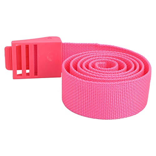BigKing Tauch-Nylongürtel, 150 cm, langlebiger Tauchgewichtsgürtel, Nylon-Gurtband, Hüftgurt mit Kunststoffschnalle(Rosa) von BigKing