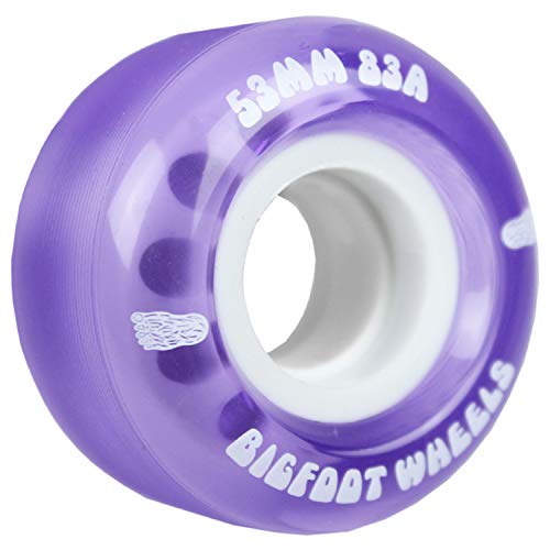 Bigfoot Wheels Unisex-Erwachsene Cruisers Bigfoot Skateboard, 53 mm, 83 A, weiche Cruiser-Filmer-Räder, violett, 53mm von Bigfoot Wheels