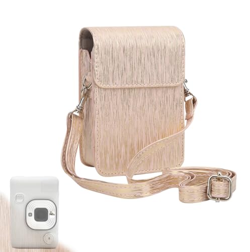 BigKing Kameratasche, PU-Leder-Streamer-Zeichnungskamera Tragbare Taschenhülle Schutzhülle mit Schultergurt Für Instax Mini LiPlay(Ziehpulver) von BigKing