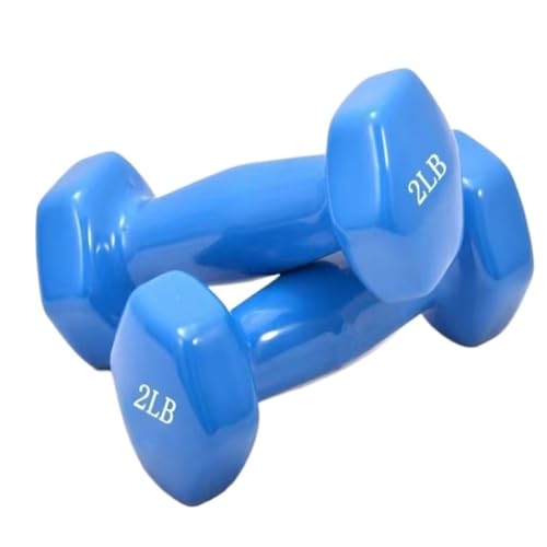 Hantel Glänzende, In Kunststoff Getauchte Hanteln For Männer Und Frauen, Fitness-Trainingsgeräte, Heim-Arm-Hebe-Arm-Kraft-Hanteln Dumbell (Color : Blue, Size : 10kg) von Biijuk